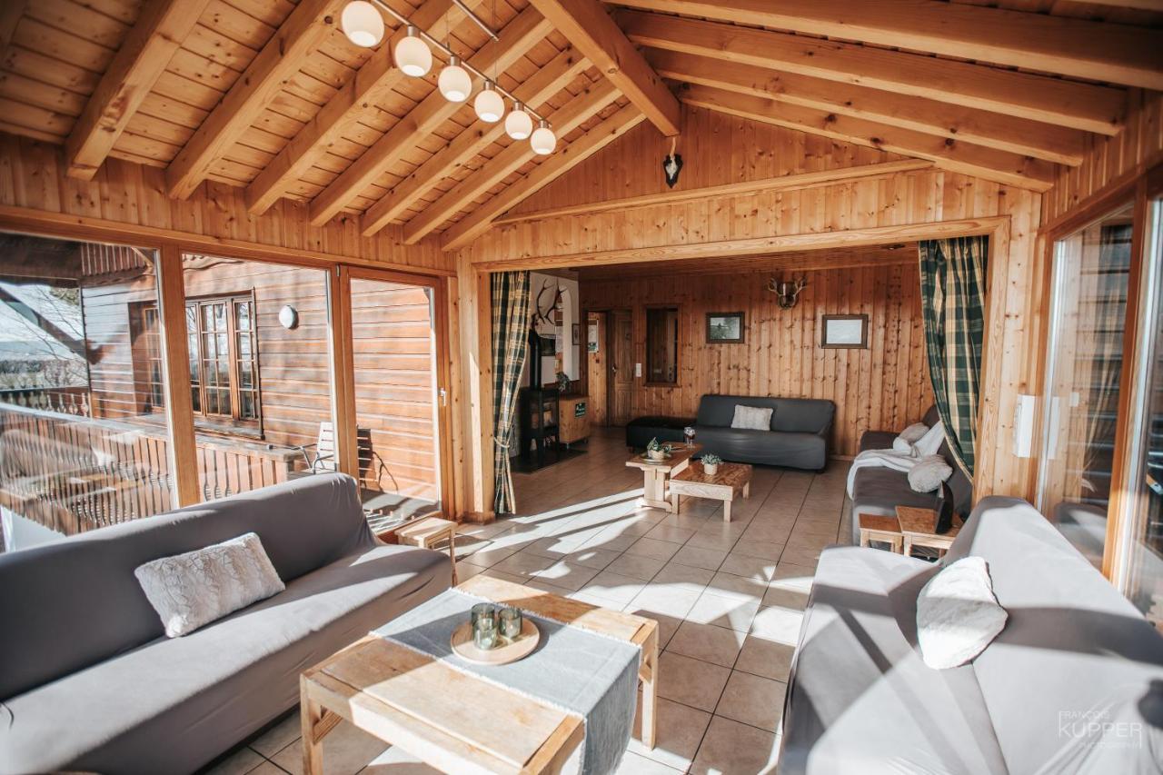 Villa Le Gagnage 31 pers- Malmedy, rustique, vue, wellness Extérieur photo